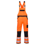 PW3 Hi-Vis Latzhose - Orange/Schwarz (OBR)