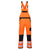 PW3 Hi-Vis Latzhose - Orange/Schwarz (OBR)