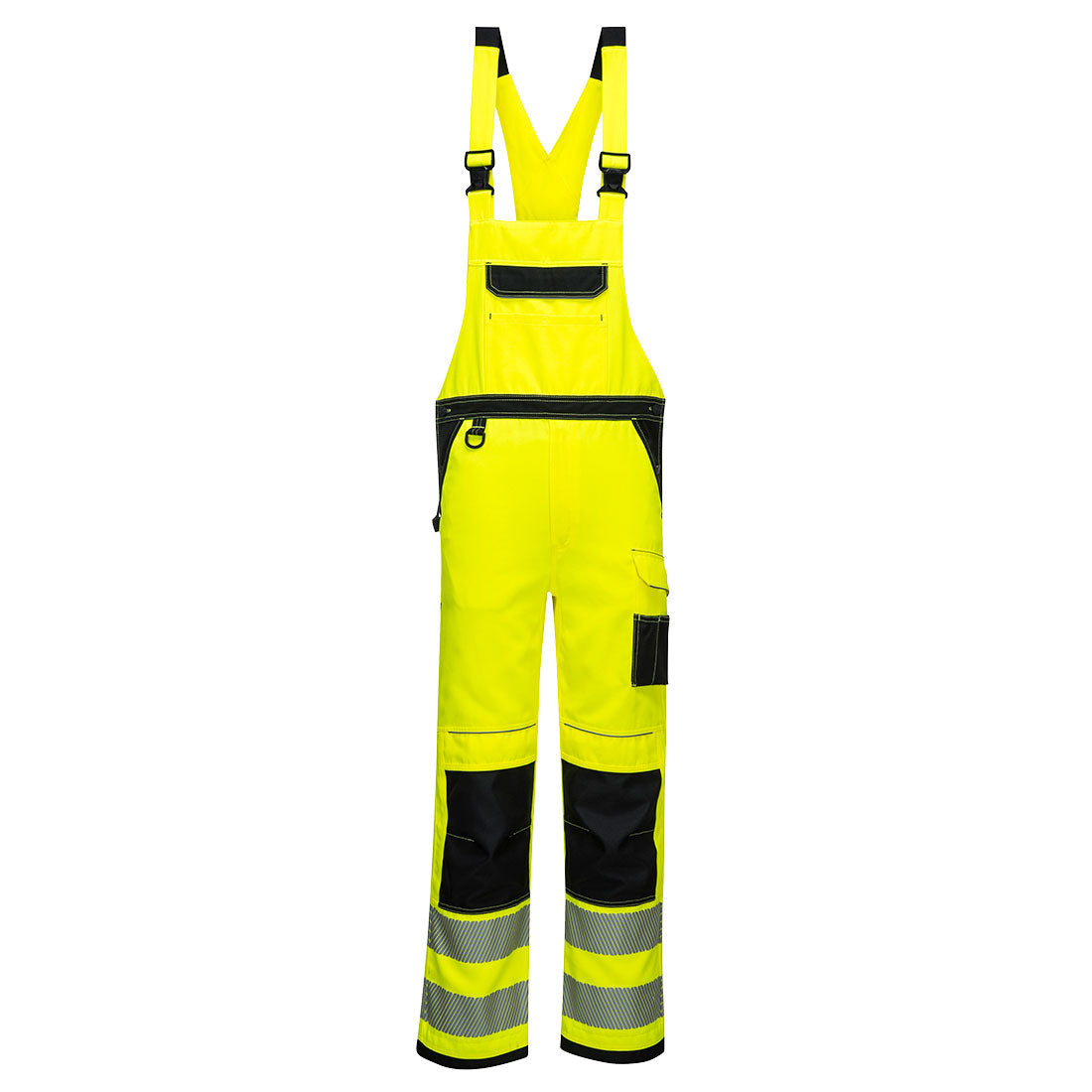 PW3 Hi-Vis Latzhose - Gelb/Schwarz (YBR)
