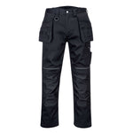 PW3 Bundhose aus Baumwolle mit Holstertaschen - Schwarz (BKR)