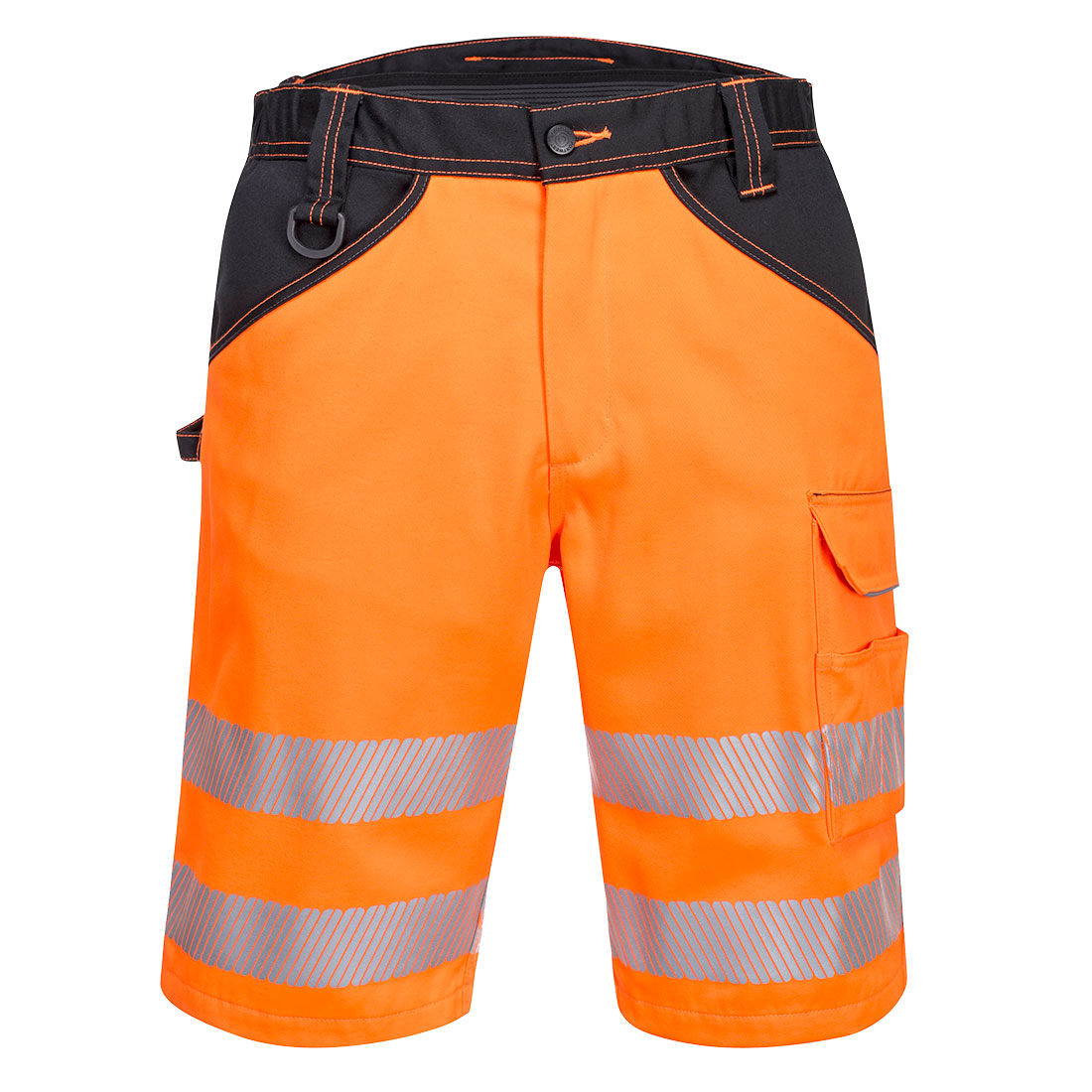 PW3 Warnschutz Shorts - Orange/Schwarz (OBR)