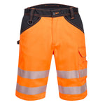 PW3 Warnschutz Shorts - Orange/Schwarz (OBR)