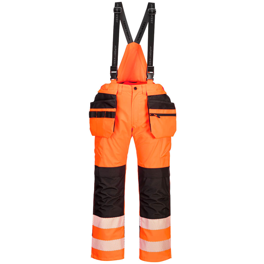 PW3 Hi-Vis Regenhose - Orange/Schwarz (OBR)