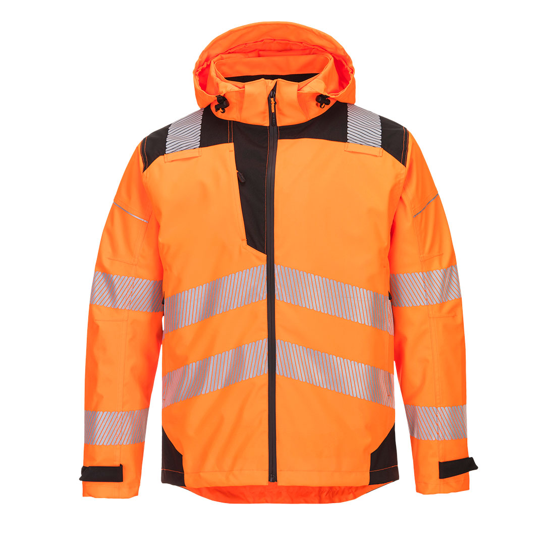 PW3 Hi-Vis Regenjacke Extreme - Orange/Schwarz (OBR)