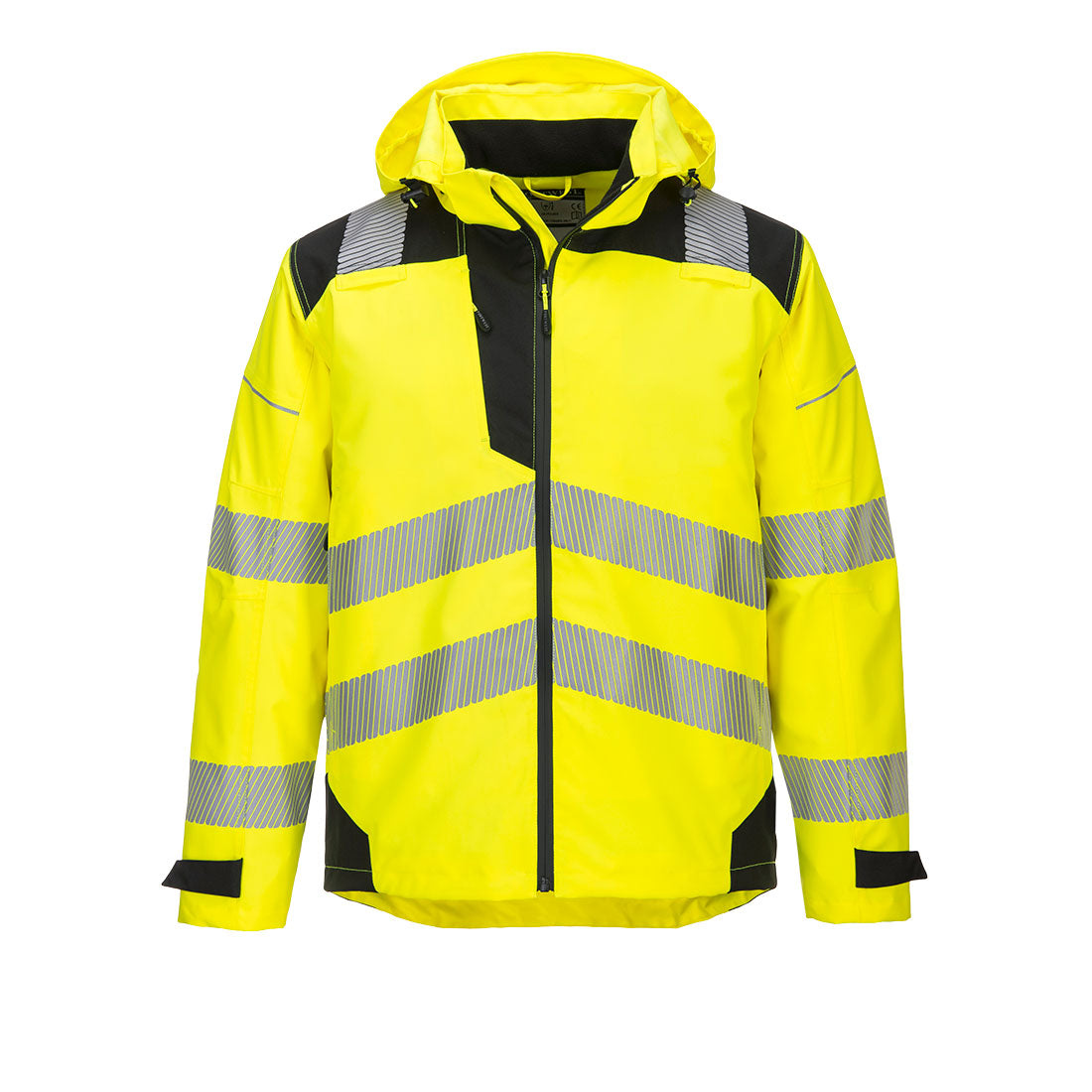 PW3 Hi-Vis Regenjacke Extreme - Gelb/Schwarz (YBR)