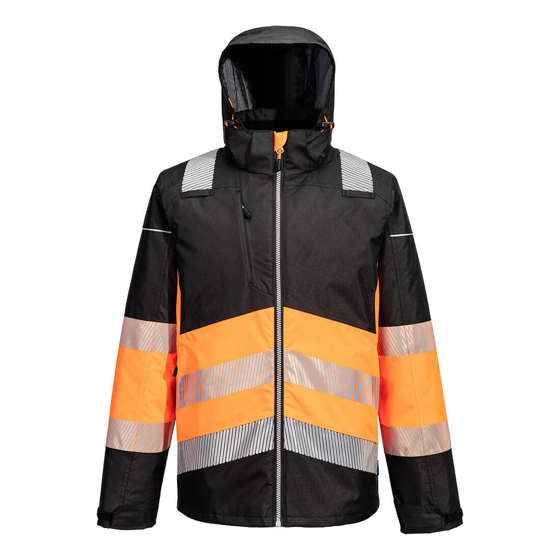 PW3 Hi-Vis Winterjacke Klasse 1 - Orange/Schwarz (OBR)