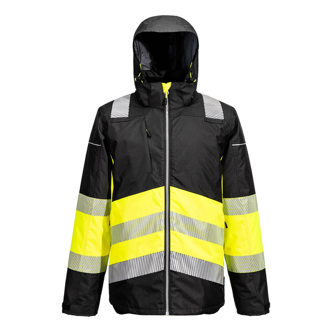 PW3 Hi-Vis Winterjacke Klasse 1 - Gelb/Schwarz (YBR)