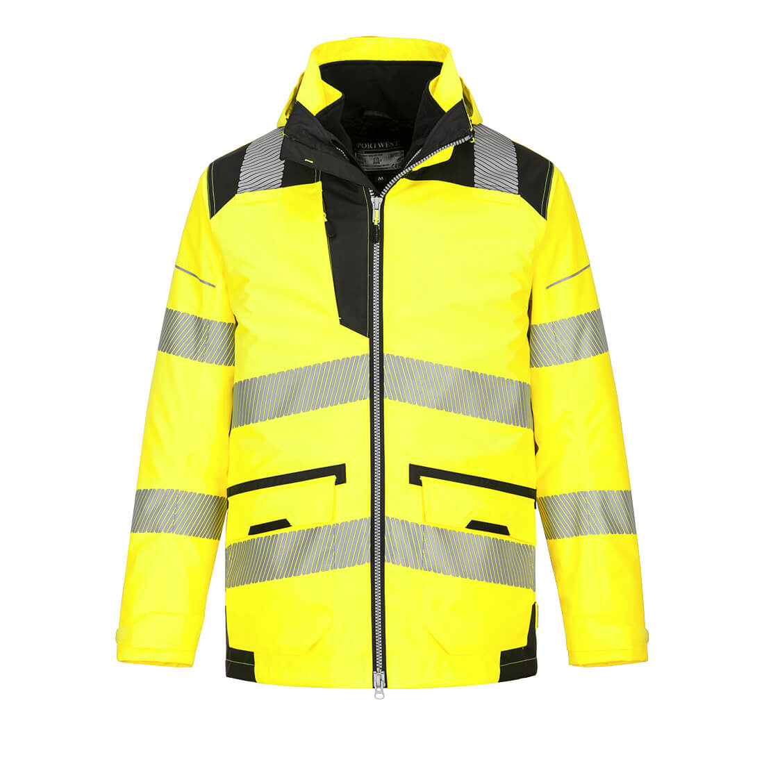 PW3 Hi-Vis 5-in-1 Jacke atmungsaktiv - Gelb/Schwarz (YBR)