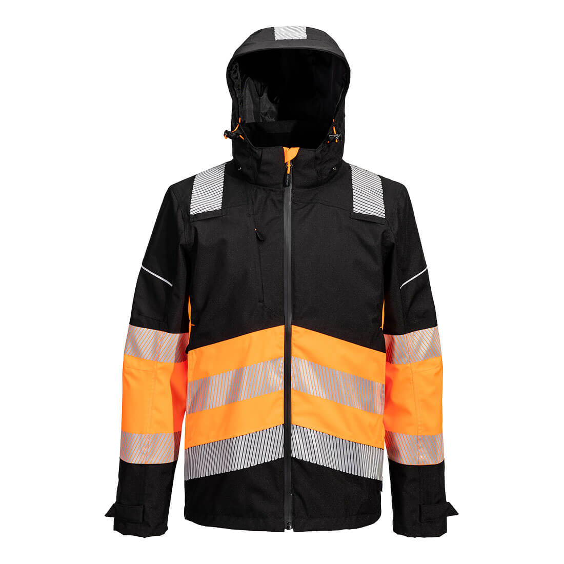 PW3 Hi-Vis Regenjacke Extreme Klasse 1 - Orange/Schwarz (OBR)