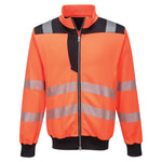 PW3 Hi-Vis Sweatjacke - Orange/Schwarz (OBR)