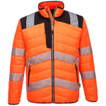 PW3 Hi-Vis Steppjacke - Orange/Schwarz (OBR)