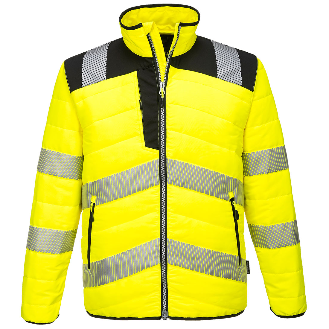 PW3 Hi-Vis Steppjacke - Gelb/Schwarz (YBR)