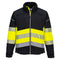 PW3 Hi-Vis Softshelljacke Klasse 1 (3L) - Schwarz/Gelb (BKY)