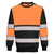 PW3 Hi-Vis Sweatshirt Klasse 1 - Orange/Schwarz (OBR)