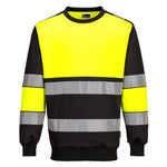 PW3 Hi-Vis Sweatshirt Klasse 1 - Gelb/Schwarz (YBR)