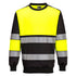 PW3 Hi-Vis Sweatshirt Klasse 1 - Gelb/Schwarz (YBR)