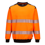 PW3 Hi-Vis Sweatshirt - Orange/Schwarz (OBR)