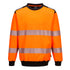 PW3 Hi-Vis Sweatshirt - Orange/Schwarz (OBR)
