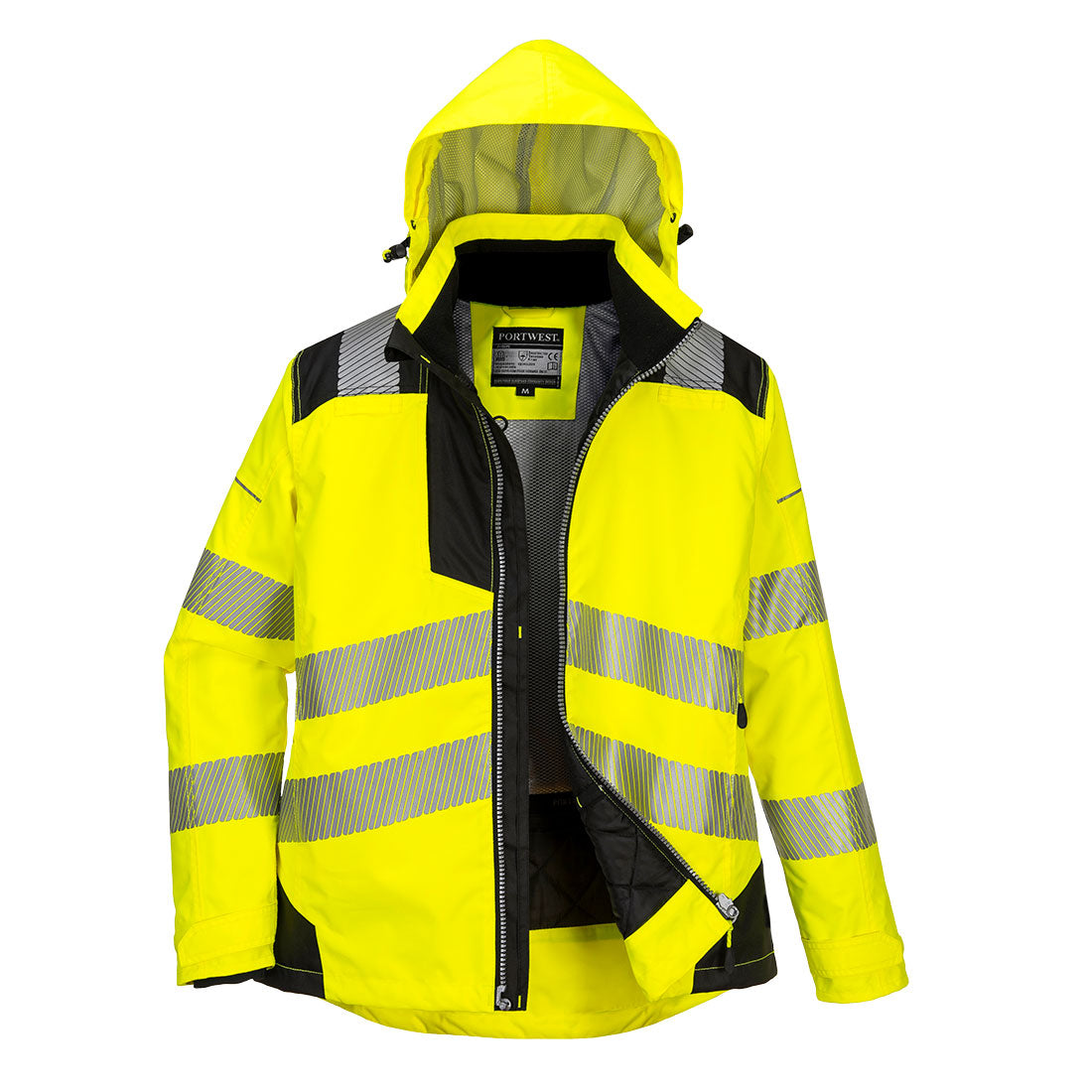 PW3 Hi-Vis Damen Winterjacke - Gelb/Schwarz (YBR)