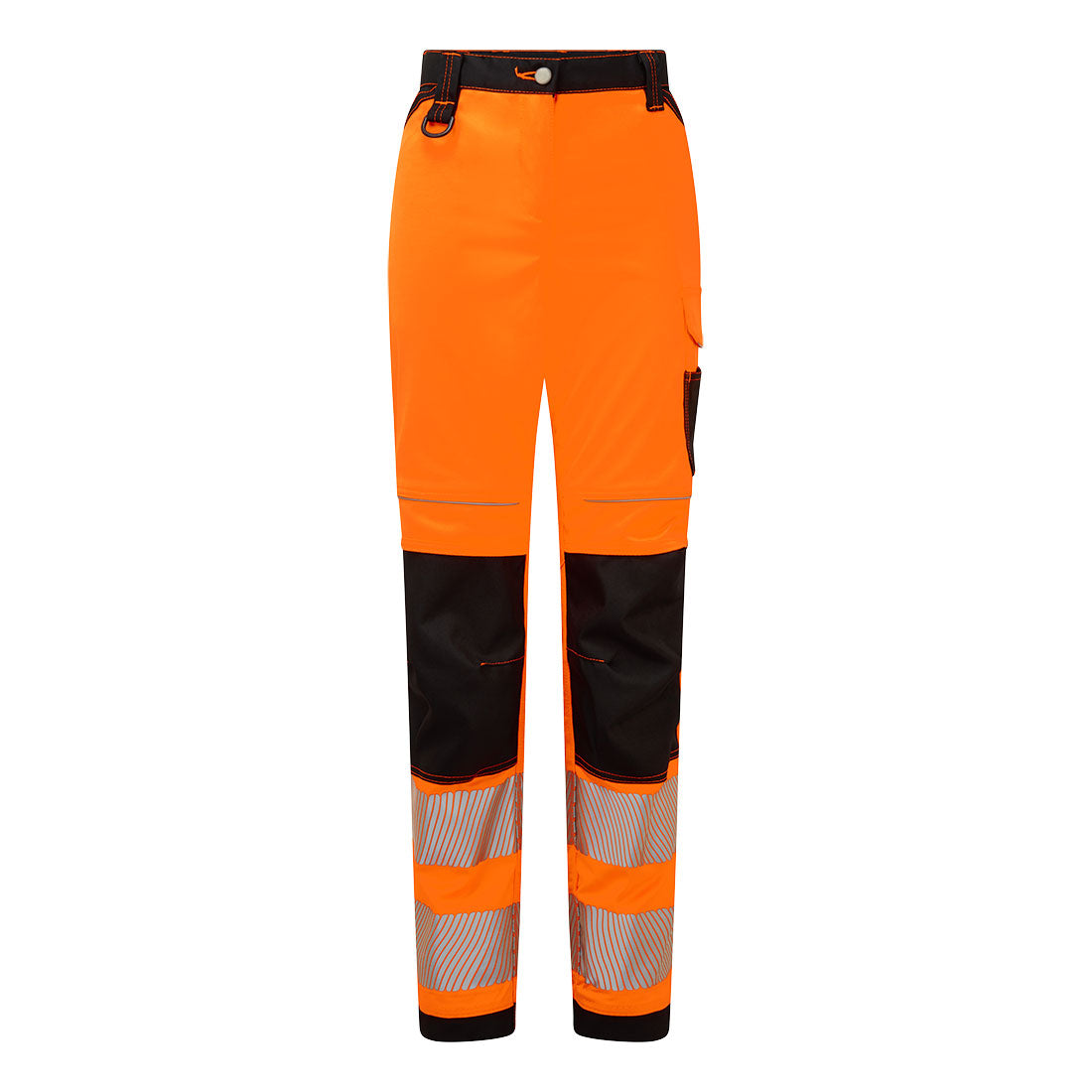 PW3 Hi-Vis Stretch Damen Arbeitshose - Orange/Schwarz (OBR)
