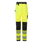 PW3 Hi-Vis Stretch Damen Arbeitshose - Gelb/Schwarz (YBR)