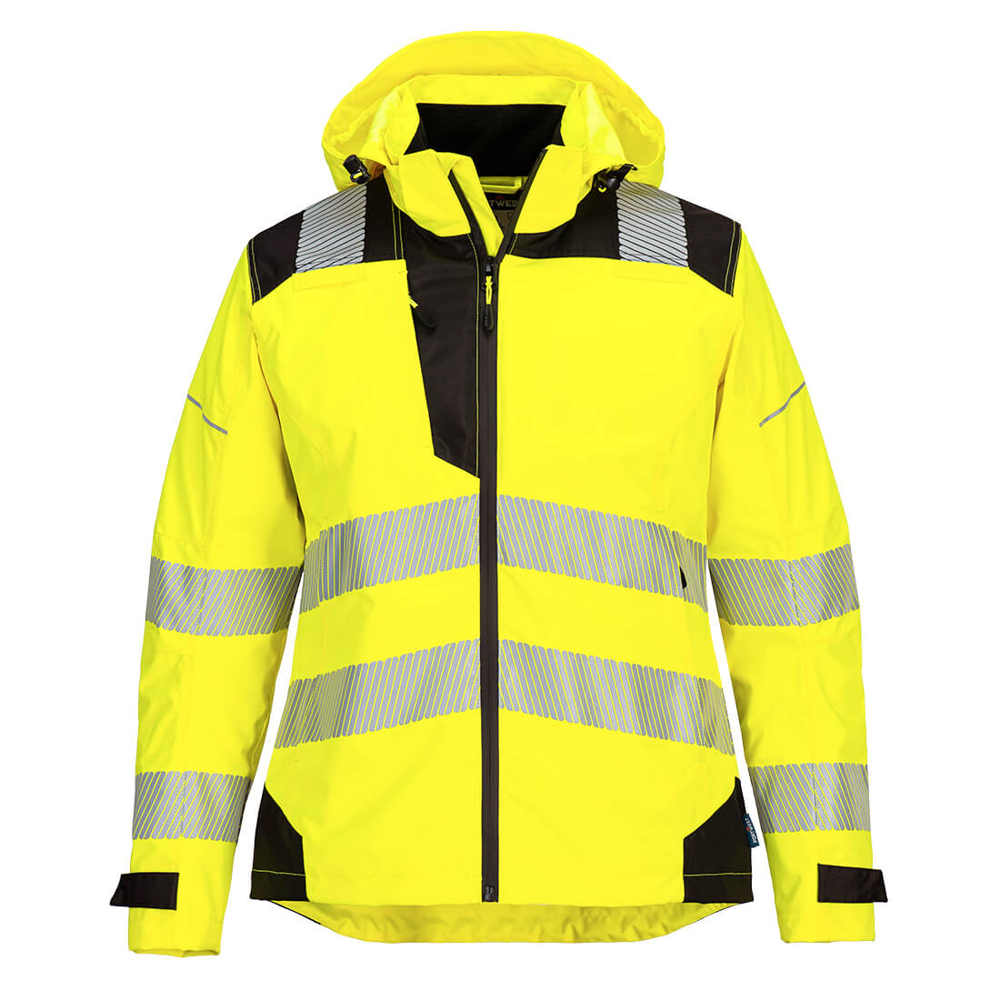 PW3 Hi-Vis Damen Regenjacke - Gelb/Schwarz (YBR)