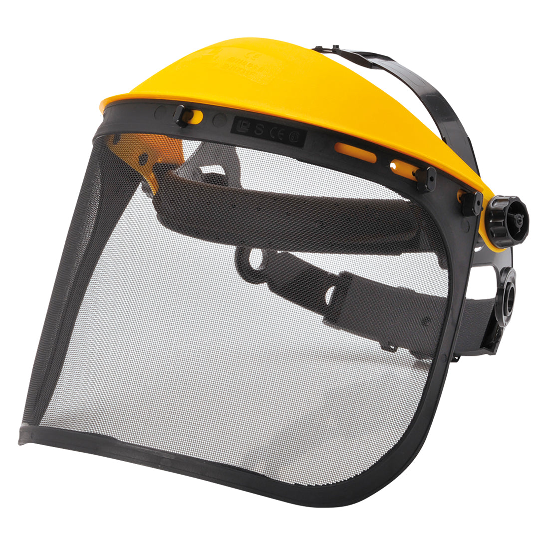 Kopfhalter mit Gitter-Visier - Schwarz (BKR)