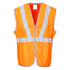 Hi-Vis Weste mit Reißverschluss lang - Orange (ORR)