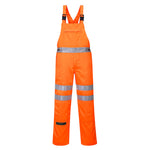 Hi-Vis Service Latzhose aus Polyester-Baumwolle - Orange (ORR)