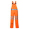 Hi-Vis Service Latzhose aus Polyester-Baumwolle - Orange (ORR)