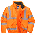 Hi-Vis Regen Pilotjacke atmungsaktiv - Orange (ORR)