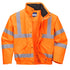 Hi-Vis Regen Pilotjacke atmungsaktiv - Orange (ORR)