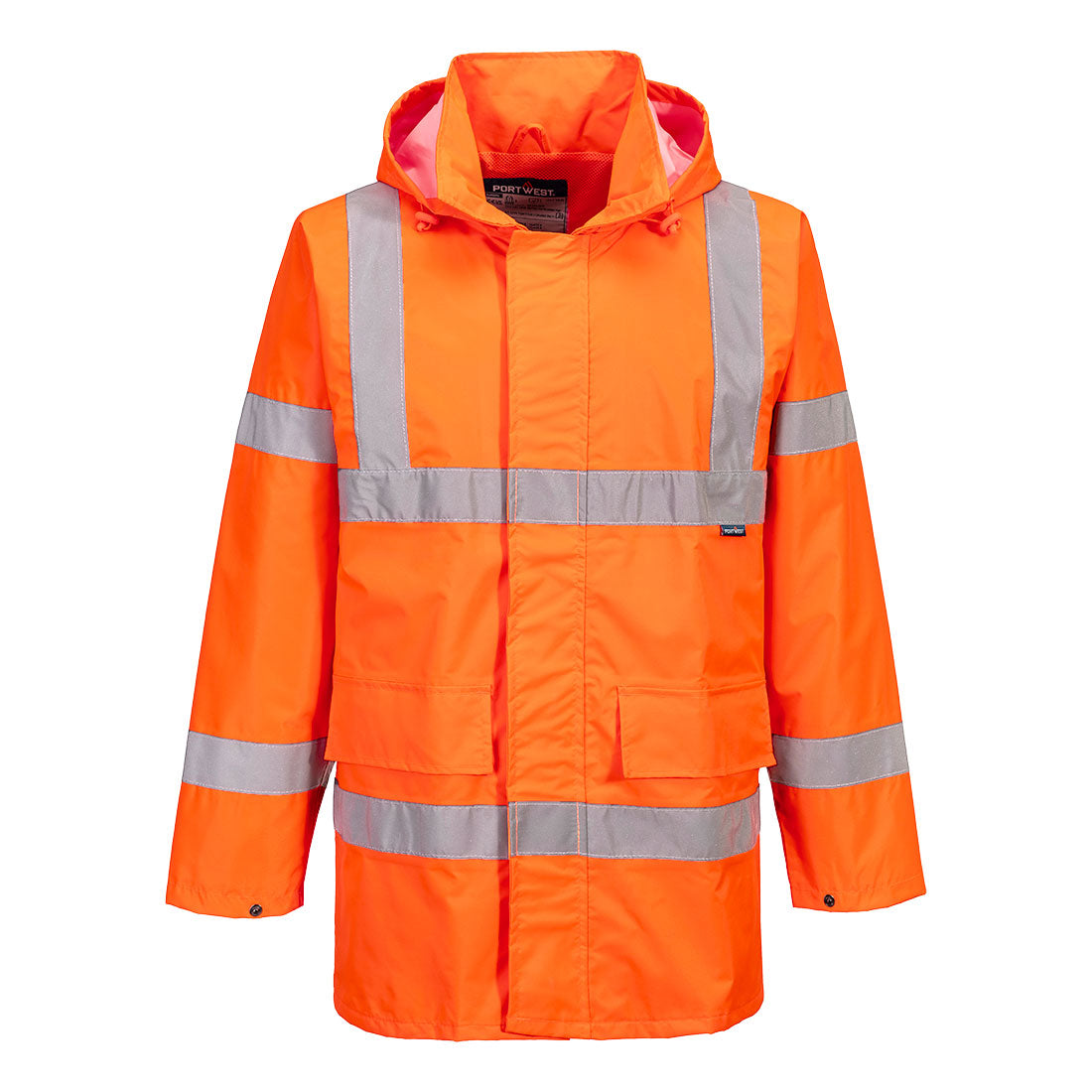 Hi-Vis Regen Verkehrsjacke Lite - Orange (ORR)