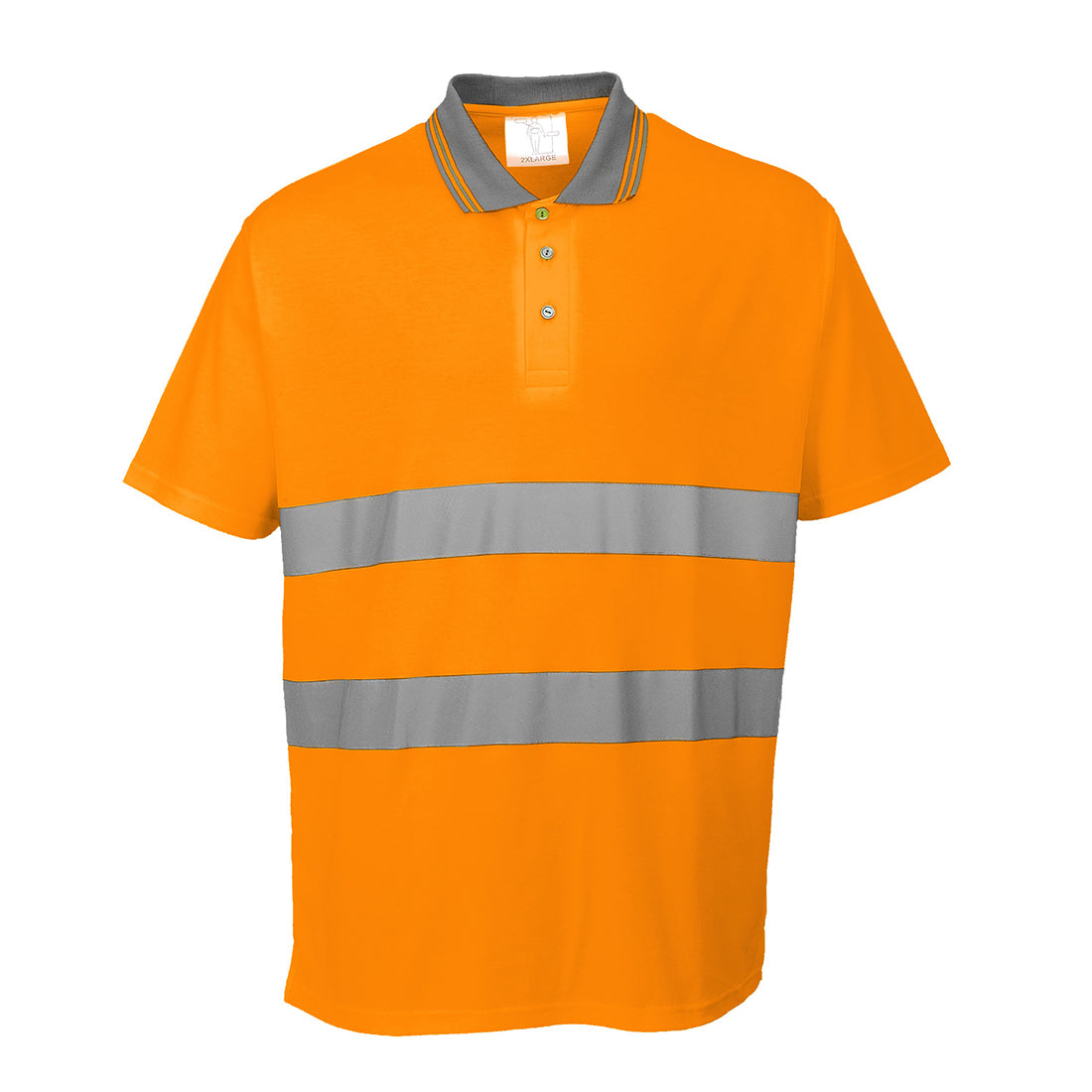 Hi-Vis Cotton Comfort Poloshirt kurzarm - Orange (ORR)