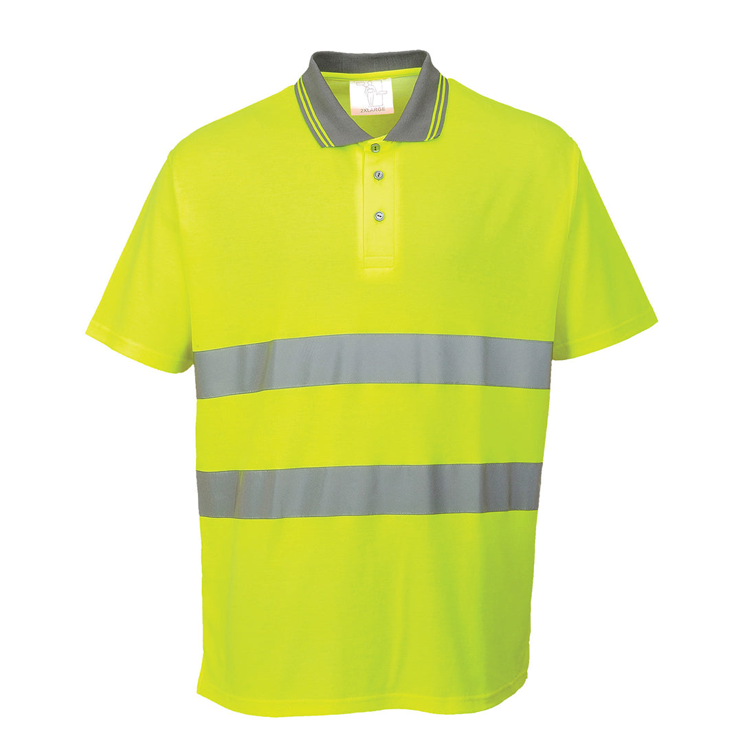 Hi-Vis Cotton Comfort Poloshirt kurzarm - Gelb (YER)