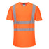 Hi-Vis Cotton Comfort T-Shirt mit Mesheinsatz kurzarm - Orange (ORR)