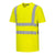 Hi-Vis Cotton Comfort T-Shirt mit Mesheinsatz kurzarm - Gelb (YER)