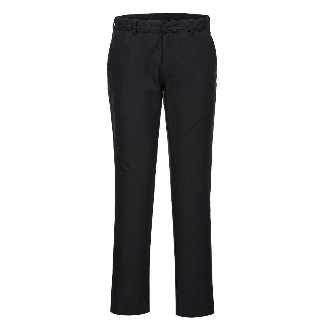 Schmale Stretch Chino Bundhose - Schwarz (BKR)