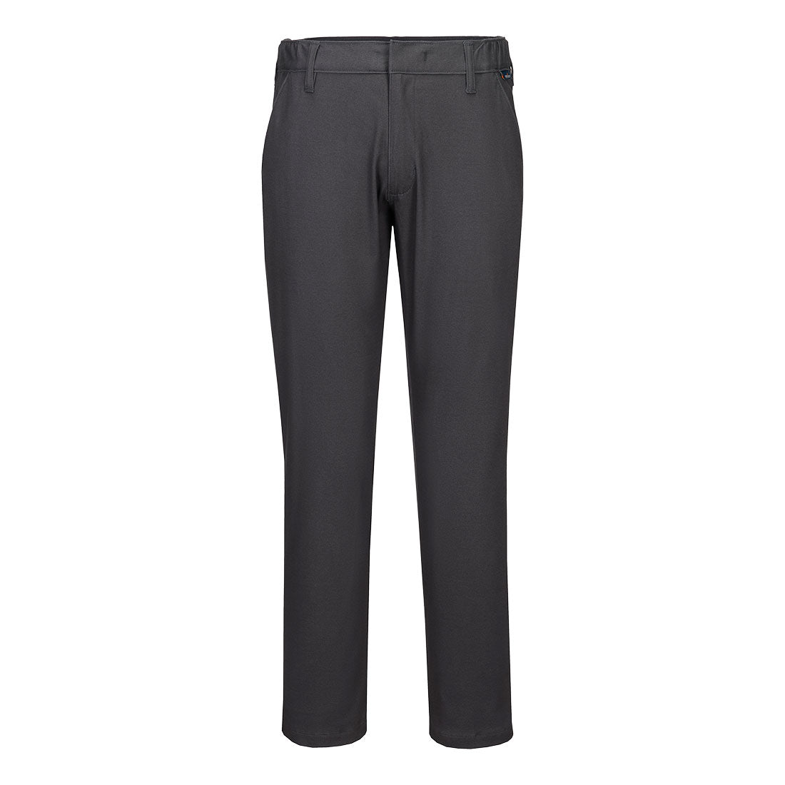Schmale Stretch Chino Bundhose - Metallgrau (MGR)