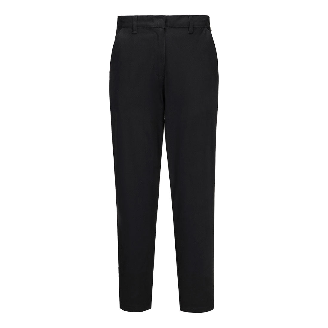 WX2 ECO Stretch Slim Chinohose für Damen - Schwarz (BKR)