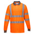 Hi-Vis Cotton Comfort Poloshirt langarm - Orange (ORR)