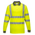 Hi-Vis Cotton Comfort Poloshirt langarm - Gelb (YER)