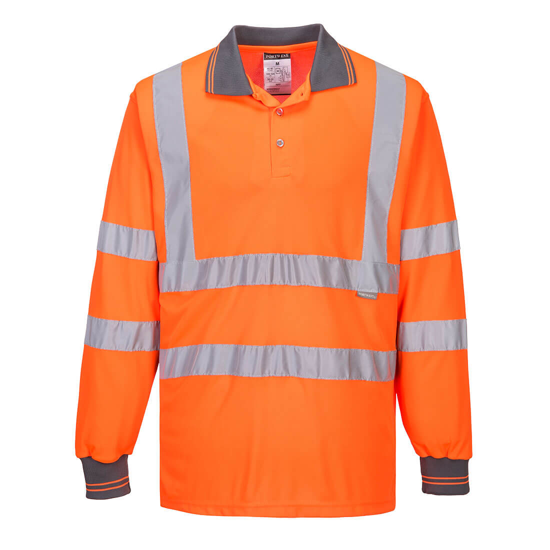 Hi-Vis Poloshirt Langarm - Orange (ORR)