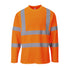 Hi-Vis Cotton Comfort T-Shirt langarm - Orange (ORR)