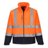 Hi-Vis Kontrast Softshelljacke (3L) - Orange/Marine (ONR)
