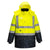 Hi-Vis 7-in-1 Kontrast Verkehrsjacke atmungsaktiv - Gelb/Marine (YNR)