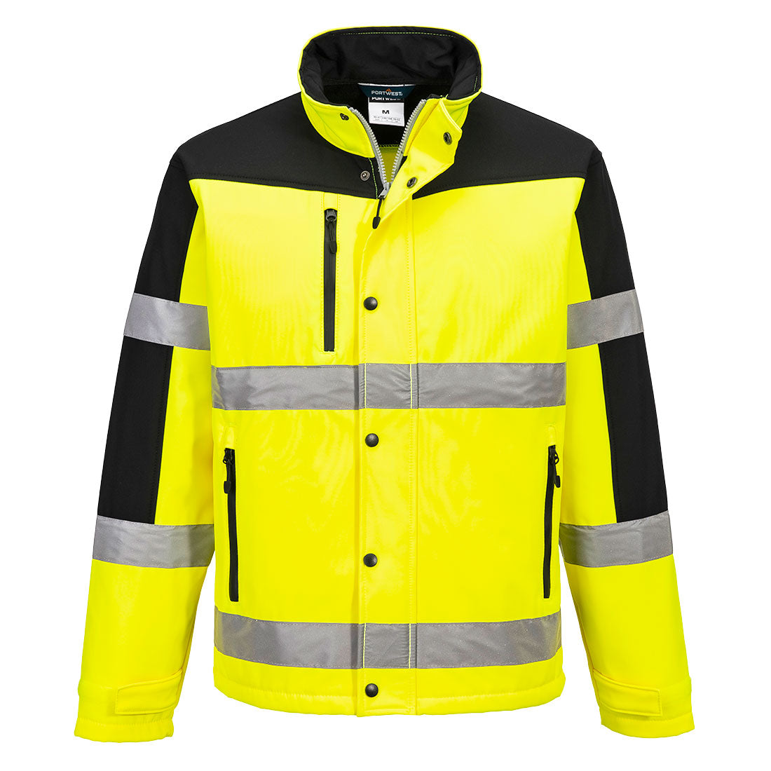 Hi-Vis Kontrast Softshelljacke (3L) - Gelb (YER)