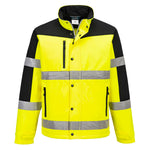 Hi-Vis Kontrast Softshelljacke (3L) - Gelb (YER)