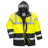 Hi-Vis Kontrast Winter Verkehrsjacke - Gelb/Schwarz (YBR)