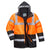 Hi-Vis Kontrast Winter Verkehrsjacke - Orange/Schwarz (OBR)